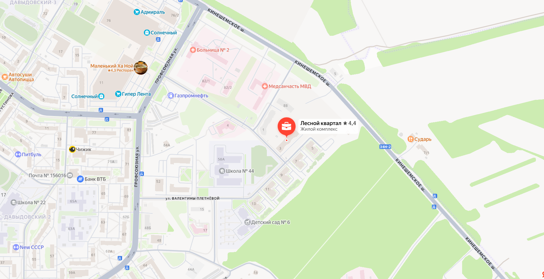 Инфраструктура рядом с ЖК «Лесной квартал»