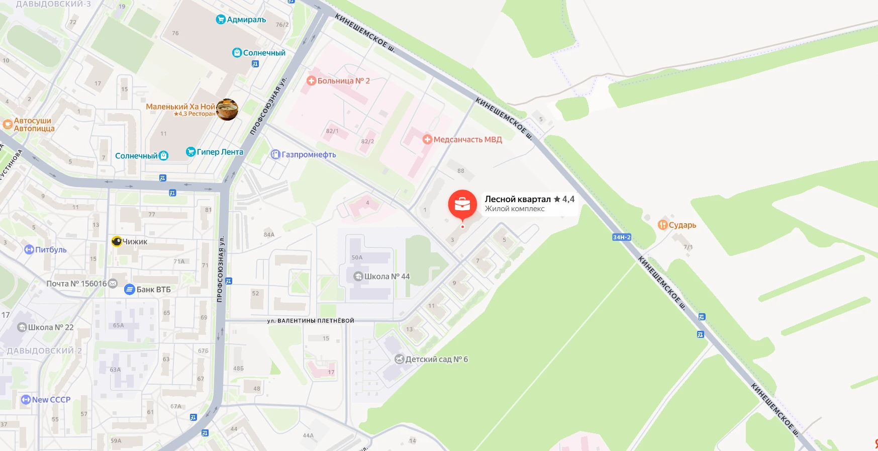 Инфраструктура рядом с ЖК «Лесной квартал»